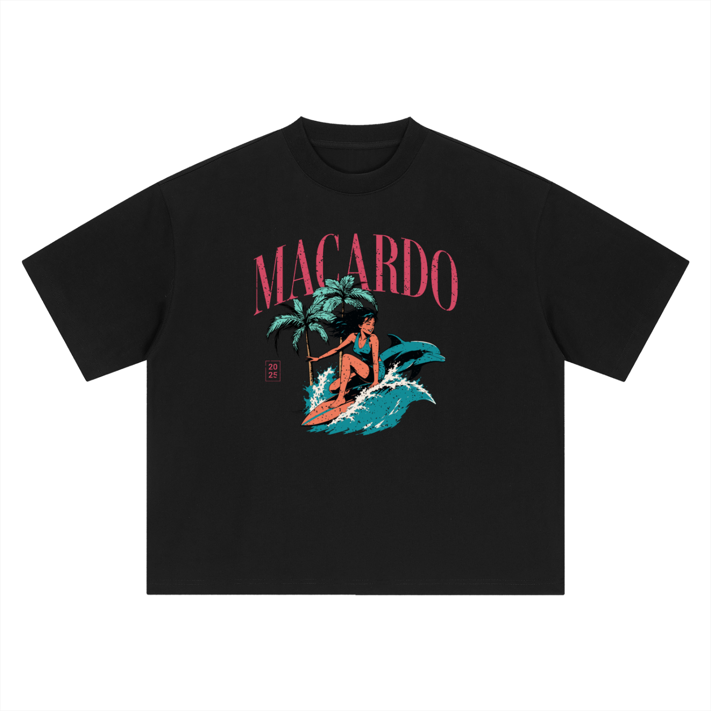 MACARDO Boxy Tropical T-Shirt