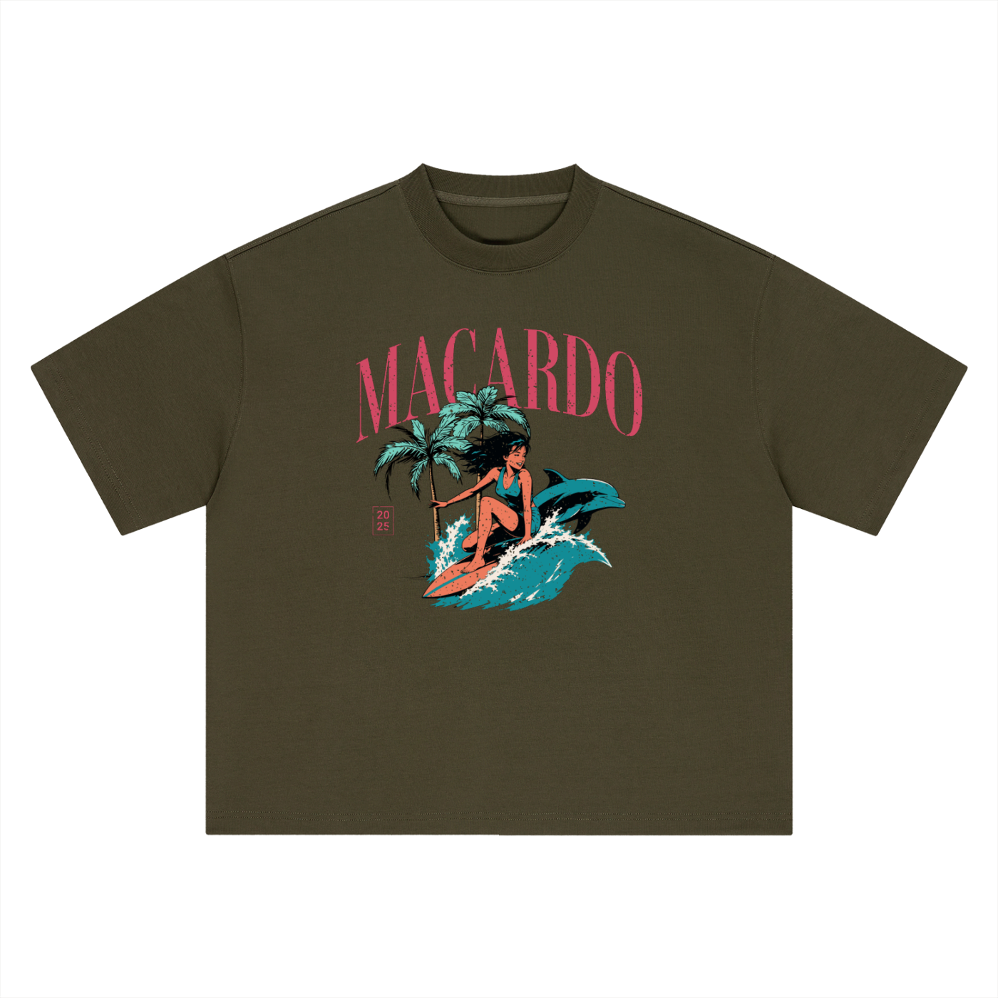 MACARDO Boxy Tropical T-Shirt