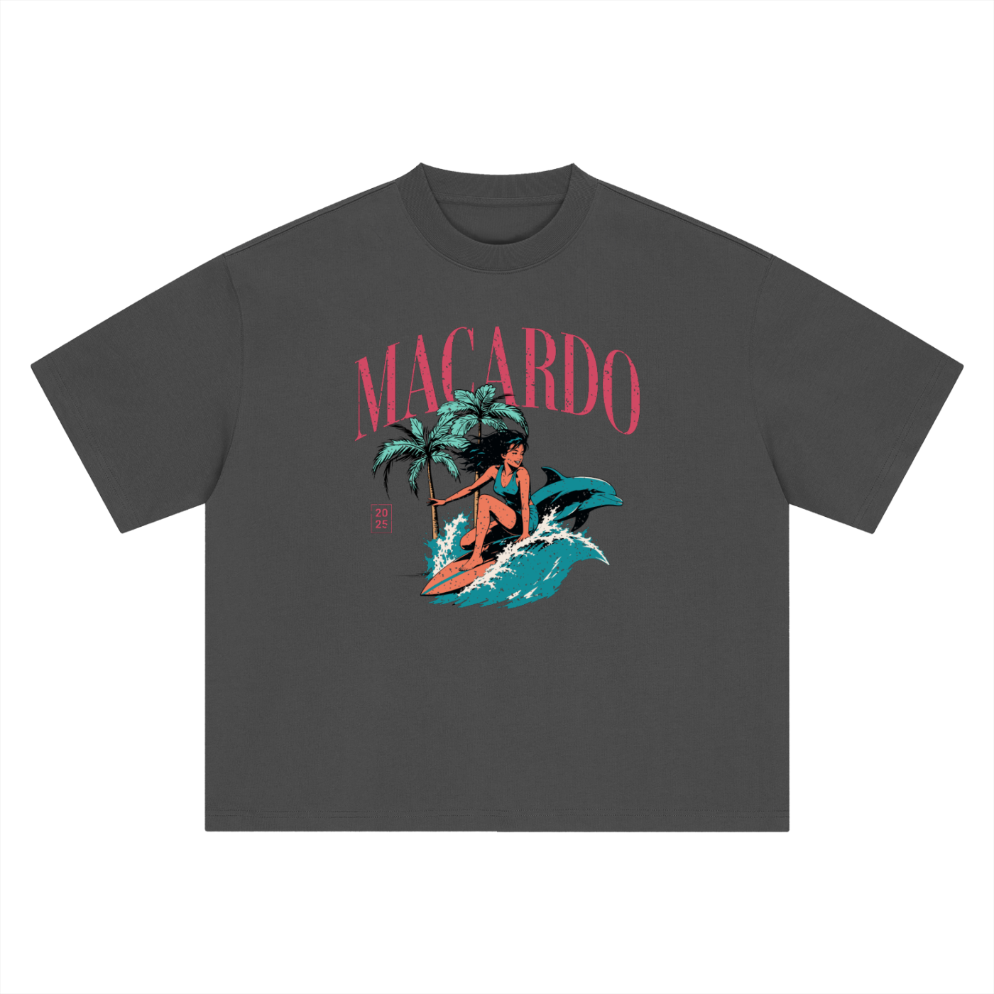 MACARDO Boxy Tropical T-Shirt