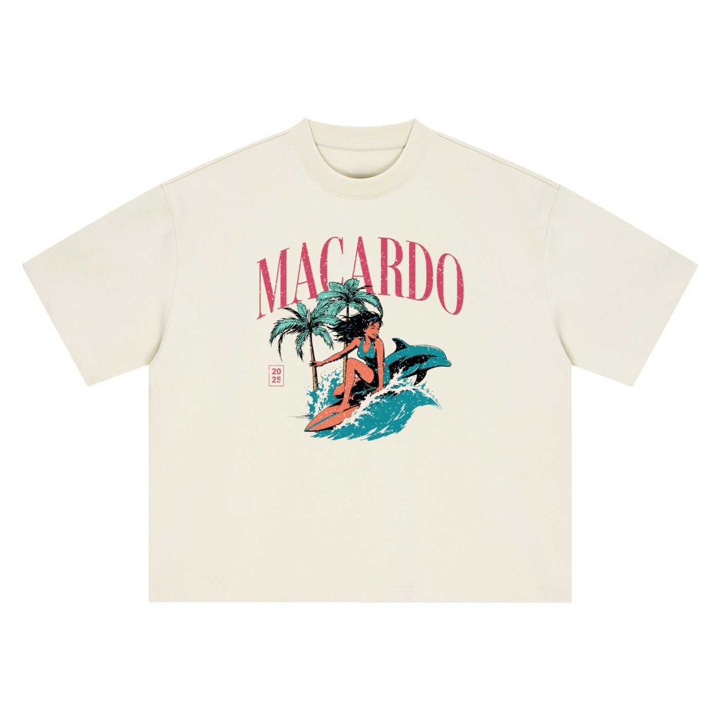 MACARDO Boxy Tropical T-Shirt