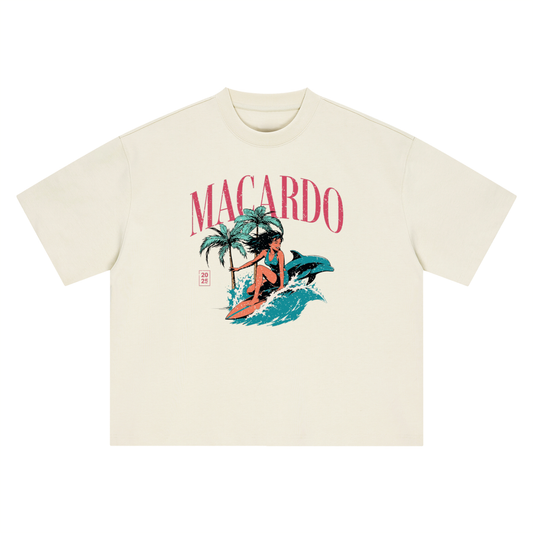 MACARDO Boxy Tropical T-Shirt