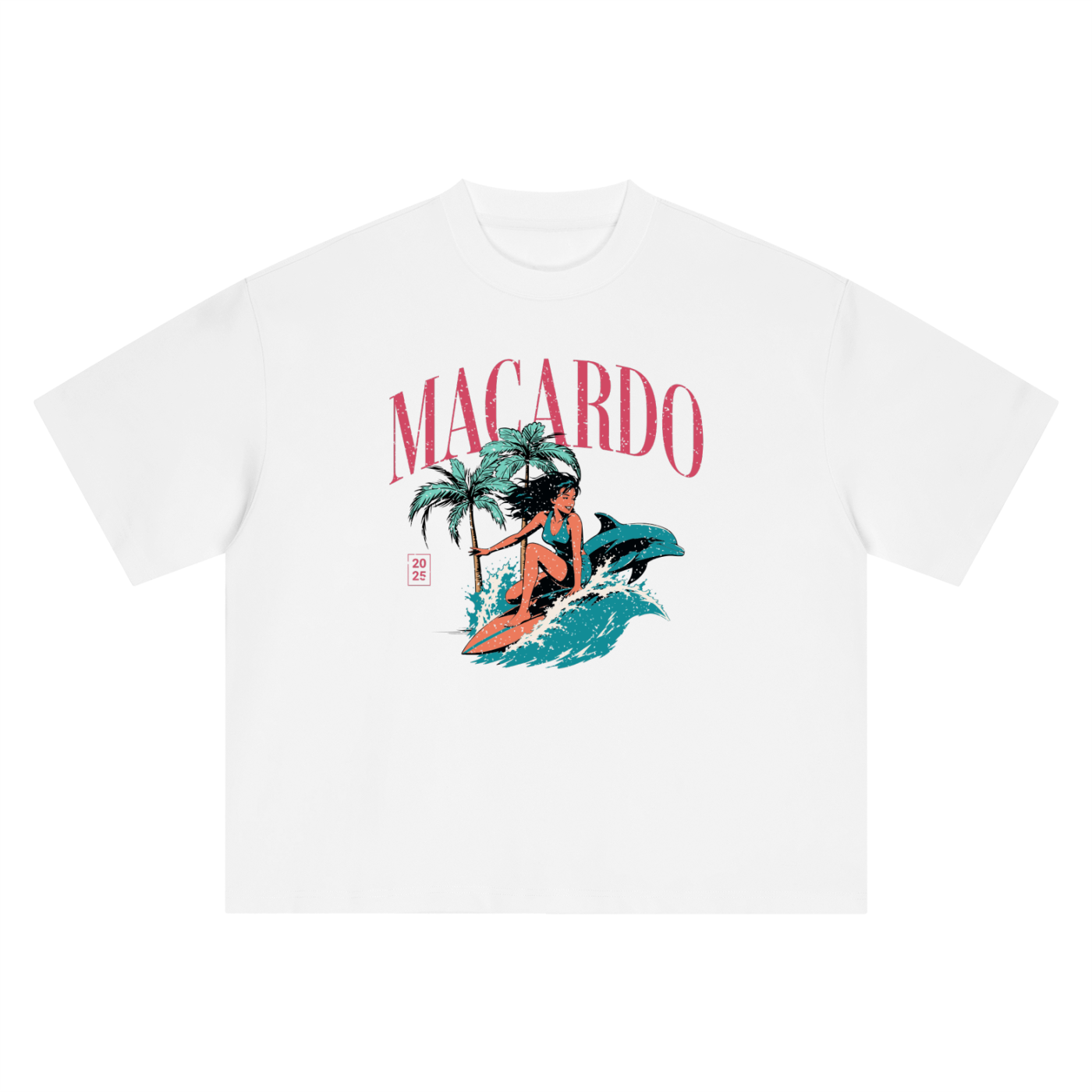 MACARDO Boxy Tropical T-Shirt