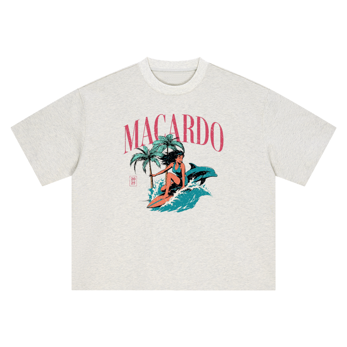 MACARDO Boxy Tropical T-Shirt